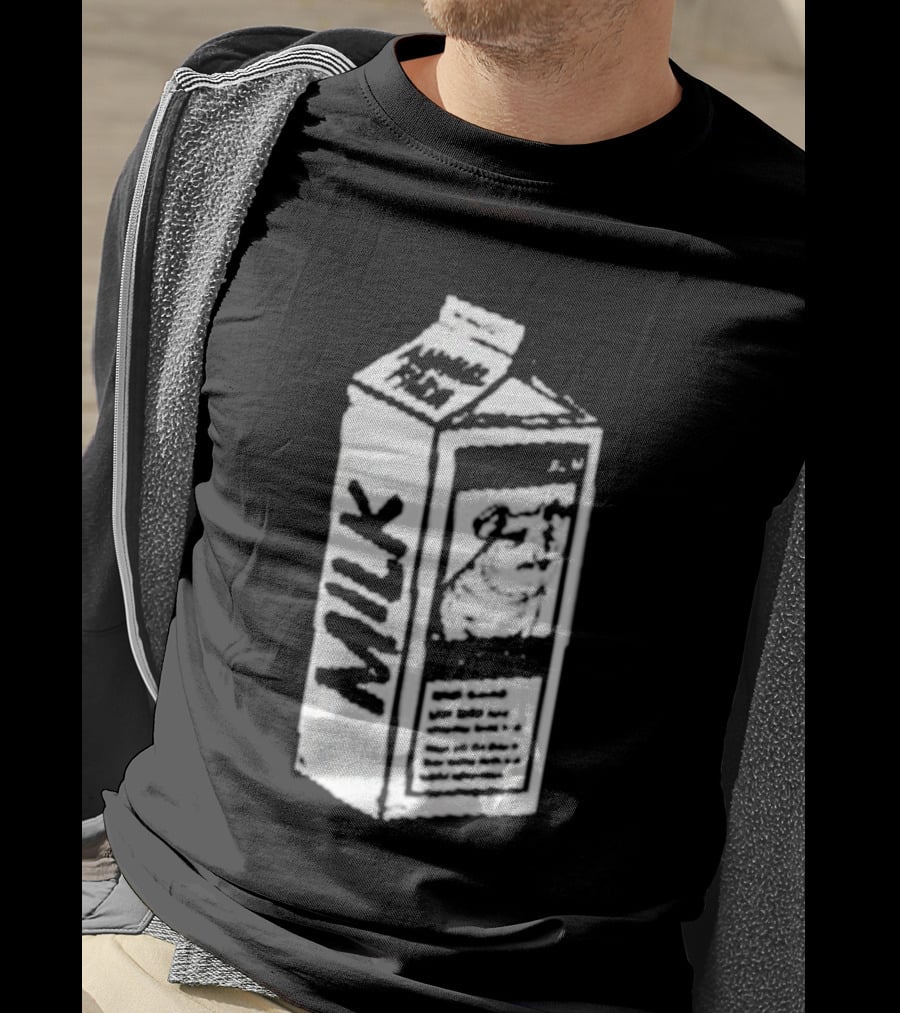 Angel Animal Farm MILK Missing Pig T-Shirt