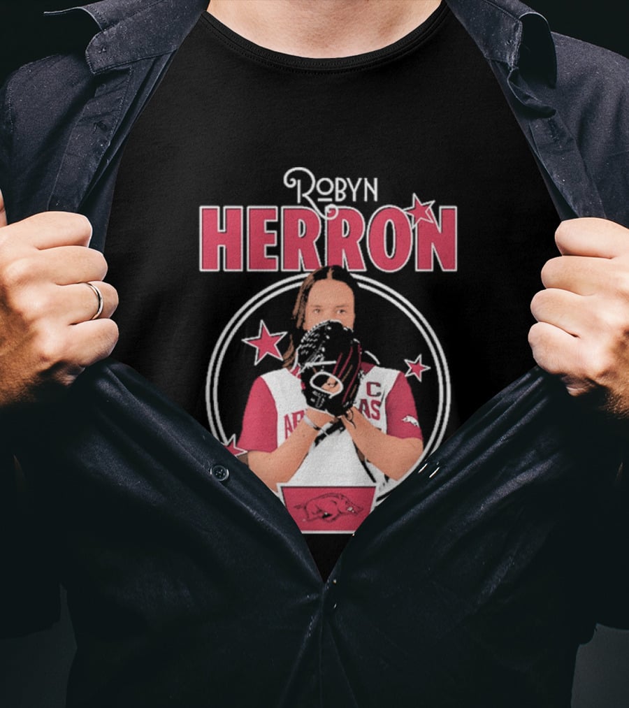 Arkansas Razorbacks Softball Robyn Herron T-Shirt