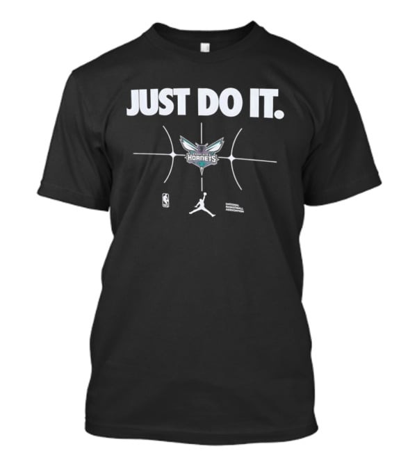 Charlotte Hornets Just Do It Basketball Team Logo Nike T-Shirt