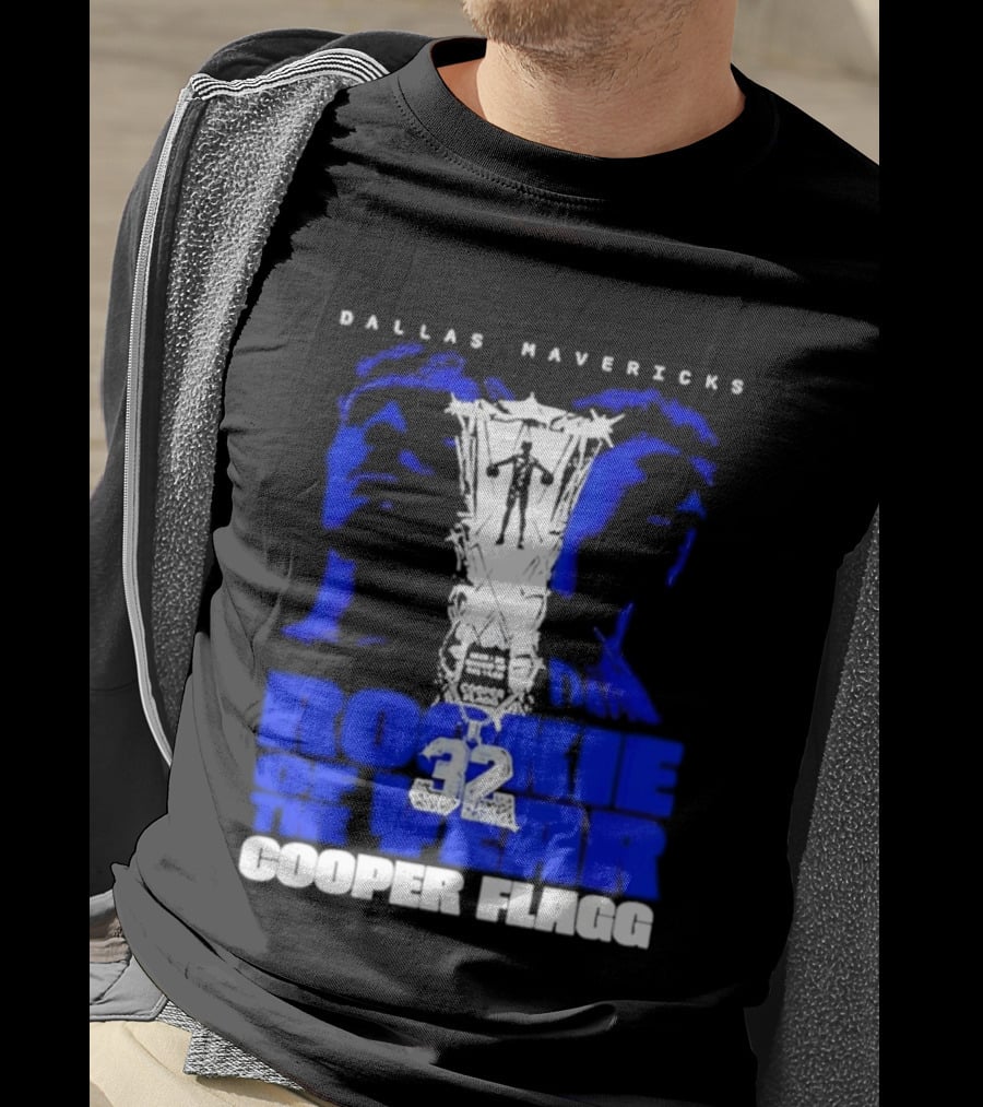 Dallas Mavericks Rookie Of The Year 2026 Cooper Flagg 32 T-Shirt