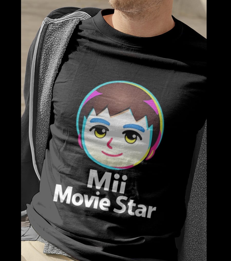 Mii Movie Star Icon Face Emojis T-Shirt