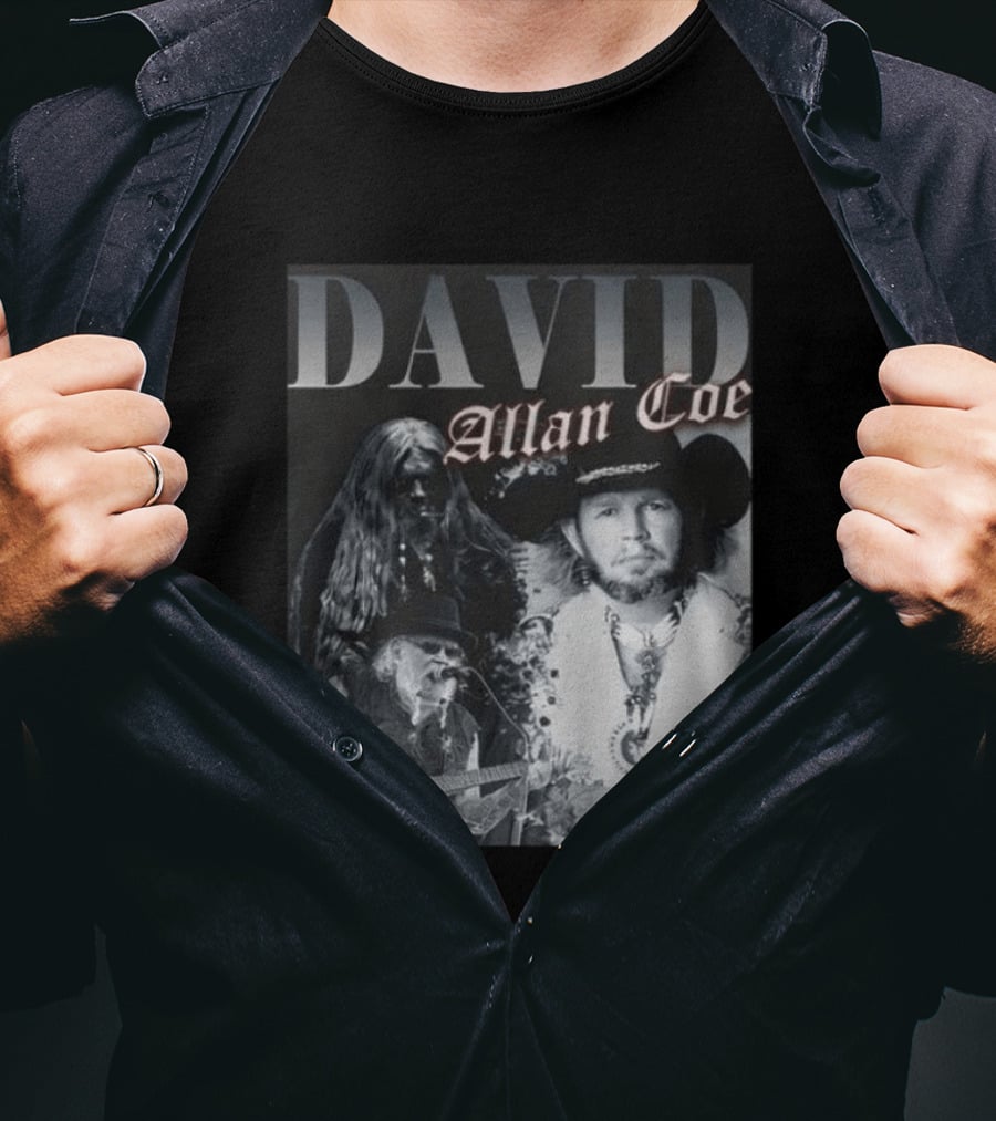 David Allan Coe Iconic Country Music Legend Images T-Shirt