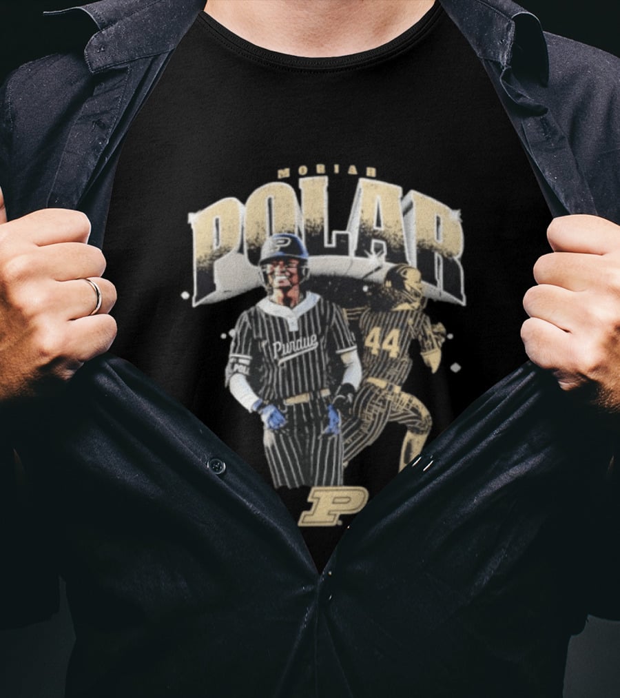 Moriah Polar Purdue Softball Player 44 Baseball Uniform T-Shirt
