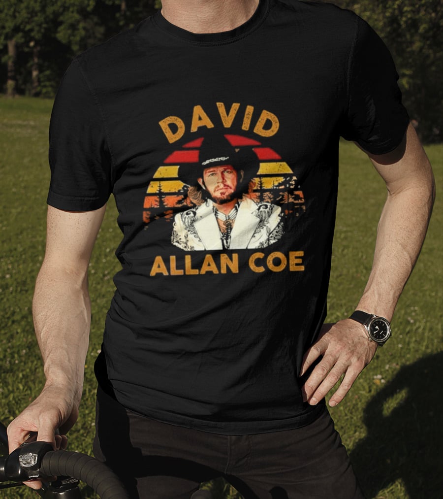 David Allan Coe Sunset Country Music T-Shirt