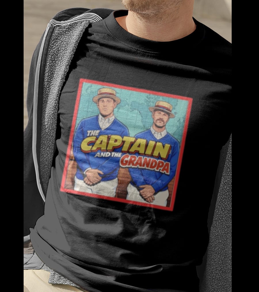 David Ross Anthony Rizzo The Captain And The Grandpa Chicago Cubs T-Shirt