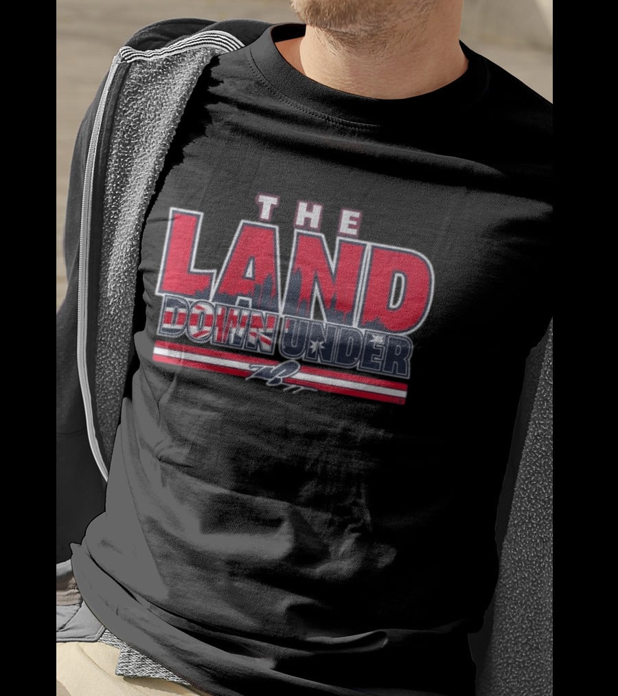 The Land Down Under Travis Bazzana Skyline Stars And Stripes T-Shirt