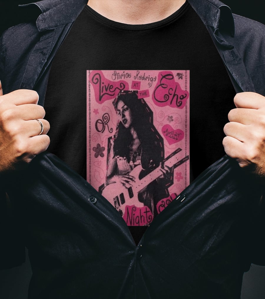 Olivia Rodrigo Live At The Echo April 24 2026 One Night Only T-Shirt