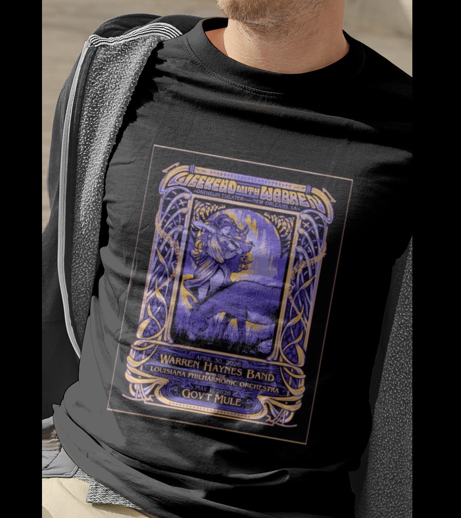 Weekend With Warren Haynes Band New Orleans Orpheum Theater April 30 May 1 2026 Louisiana Philharmonic Orchestra Gov't Mule T-Shirt
