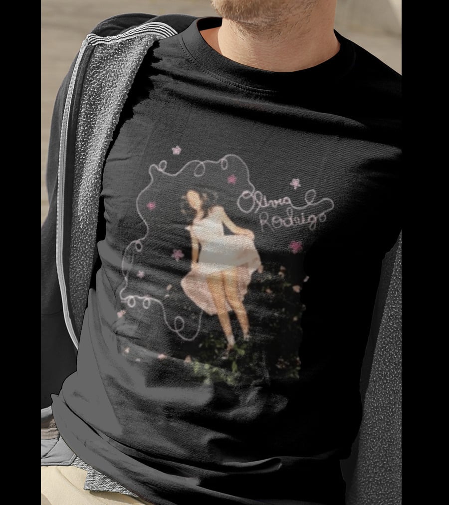 Olivia Rodrigo Youth Unraveled Tour Whimsical Pink Dress And Floral Visual T-Shirt
