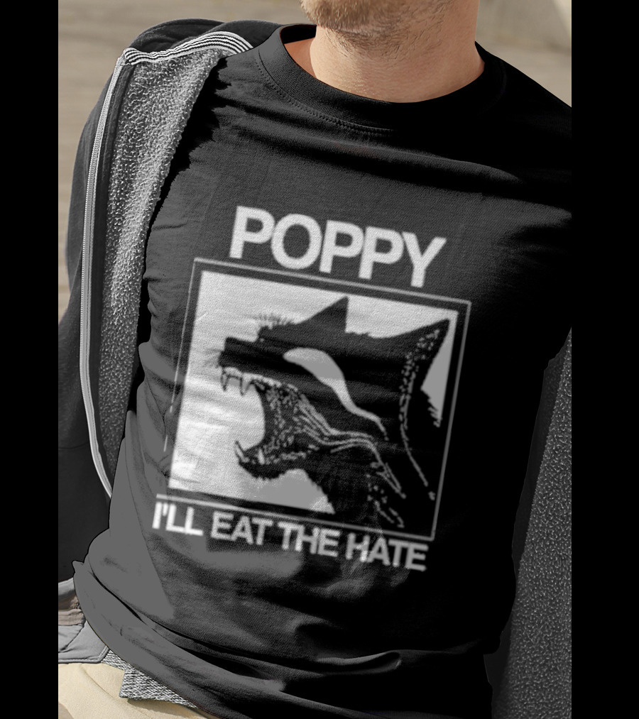 Poppy Feral I'll Eat The Hate Wolf T-Shirt