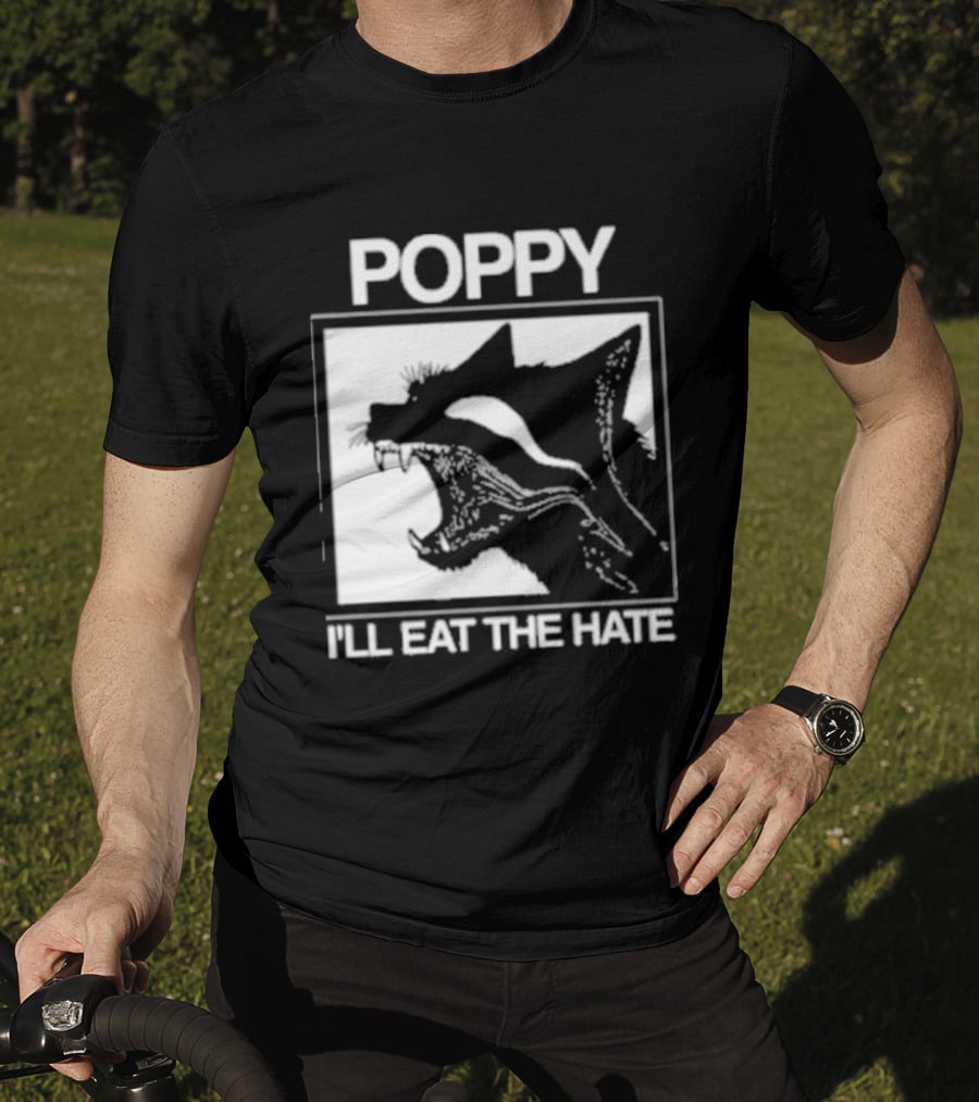 Poppy Feral I'll Eat The Hate Wolf T-Shirt