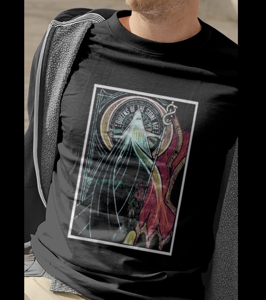 Queens Of The Stone Age Alive In The Catacombs Tour Seattle April 29 2026 T-Shirt