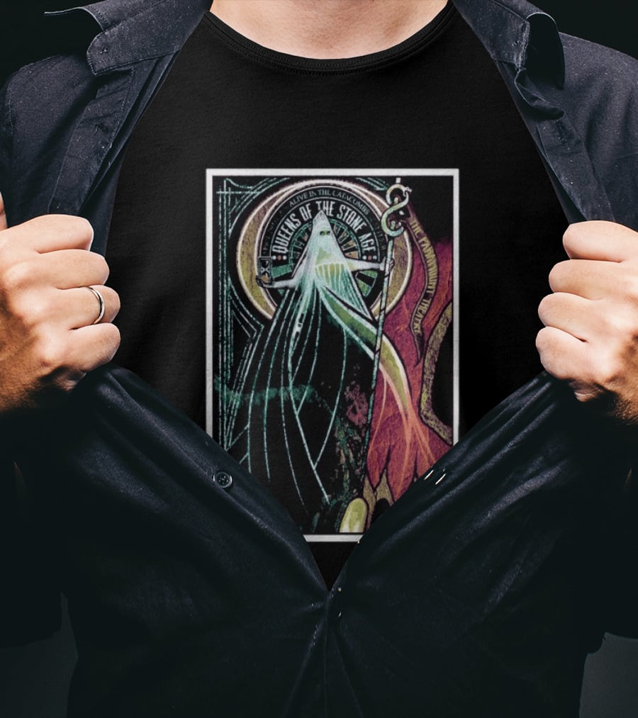 Queens Of The Stone Age Alive In The Catacombs Tour Seattle April 29 2026 T-Shirt