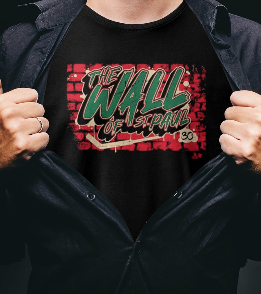 Jesper Wallstedt The Wall Of St. Paul Brick Background 30 T-Shirt
