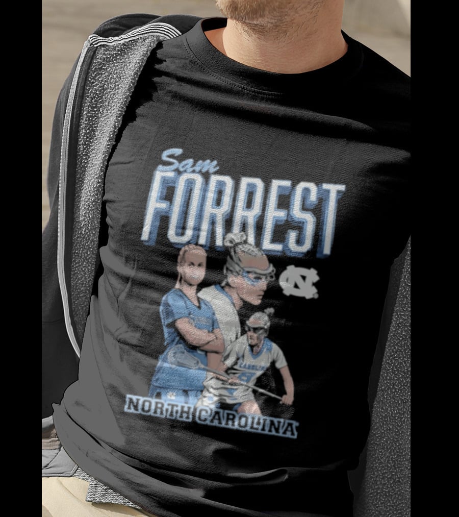 Sam Forrest UNC Tar Heels North Carolina Women's Lacrosse T-Shirt