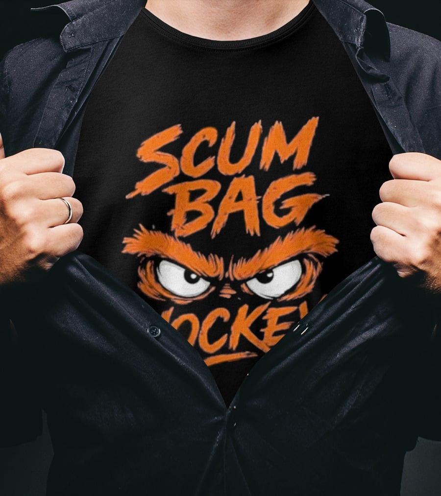 Scumbag Hockey Flyer Angry Eyes T-Shirt