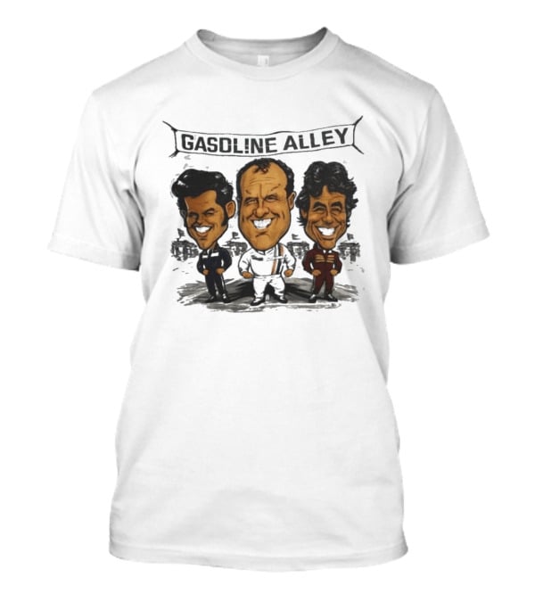 Gasoline Alley Caricature Classic Racing Characters T-Shirt