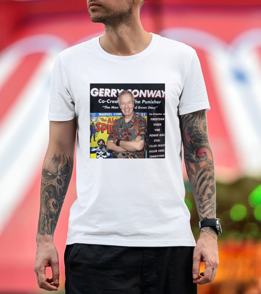 Gerry Conway Co Creator The Punisher Spider Man Comics Marvel Firestorm Vixen Power Girl T-Shirt
