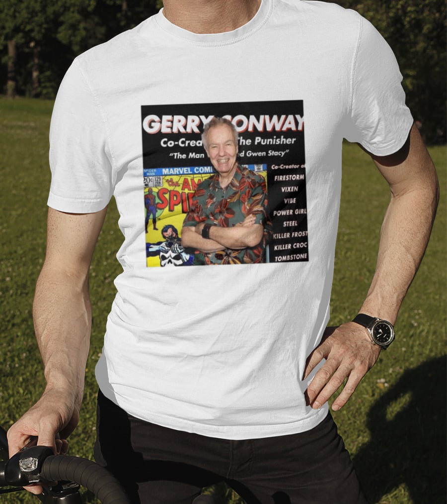 Gerry Conway Co Creator The Punisher Spider Man Comics Marvel Firestorm Vixen Power Girl T-Shirt
