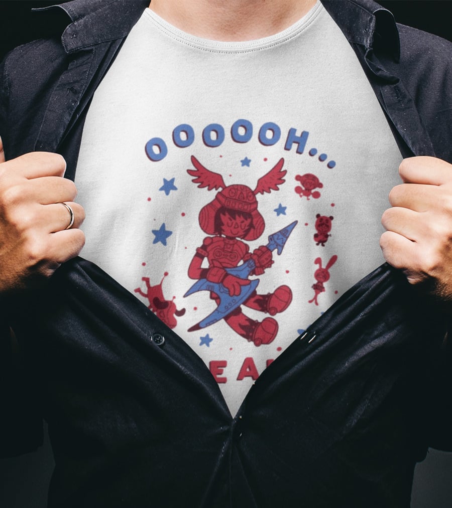 Oooooh Yeah Gitaroo Man You Won Wings Guitar Stars T-Shirt