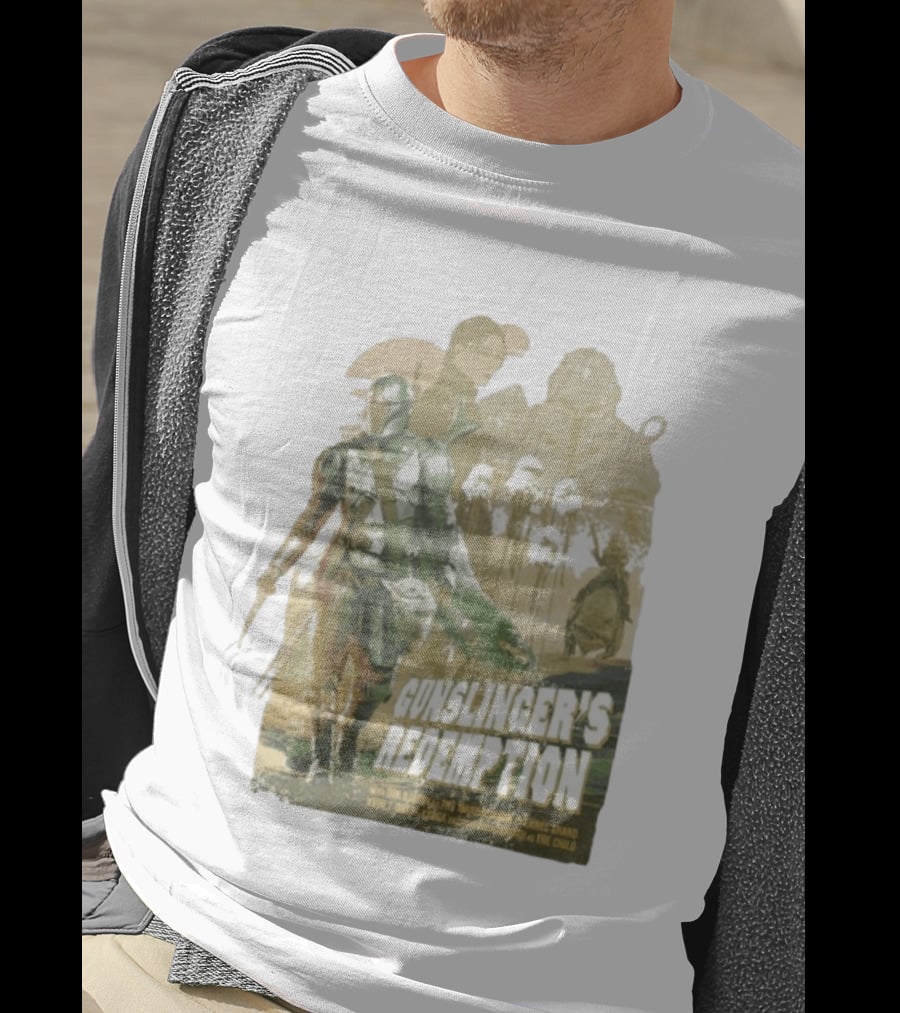 Gunslinger's Redemption Star Wars Heroes Villains 2026 Mandalorian Boba Fett Fennec Shand T-Shirt