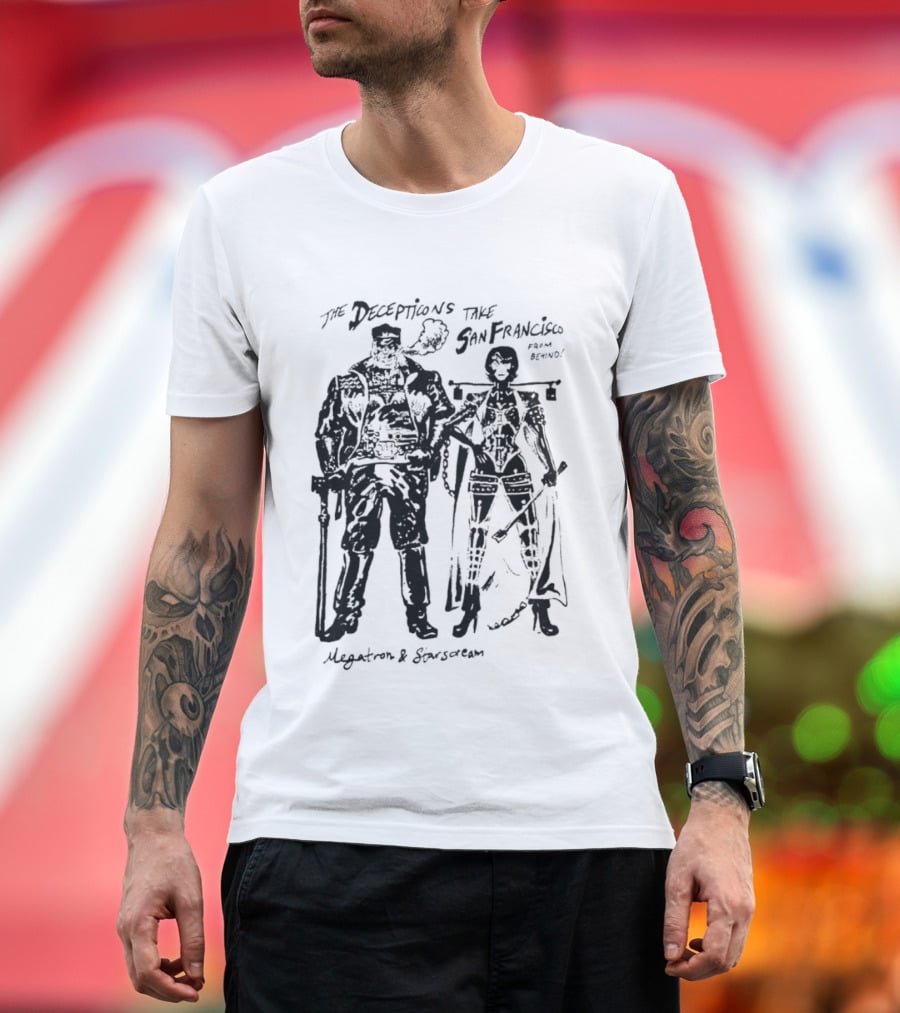 The Decepticons Take San Francisco Megatron And Starscream T-Shirt