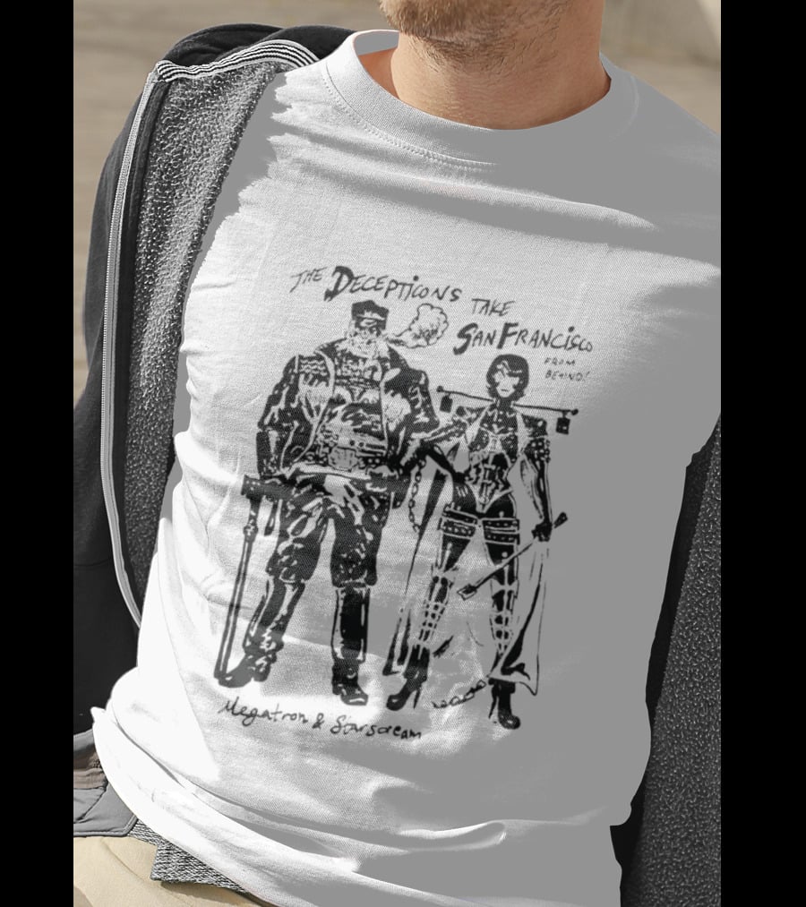 The Decepticons Take San Francisco Megatron And Starscream T-Shirt