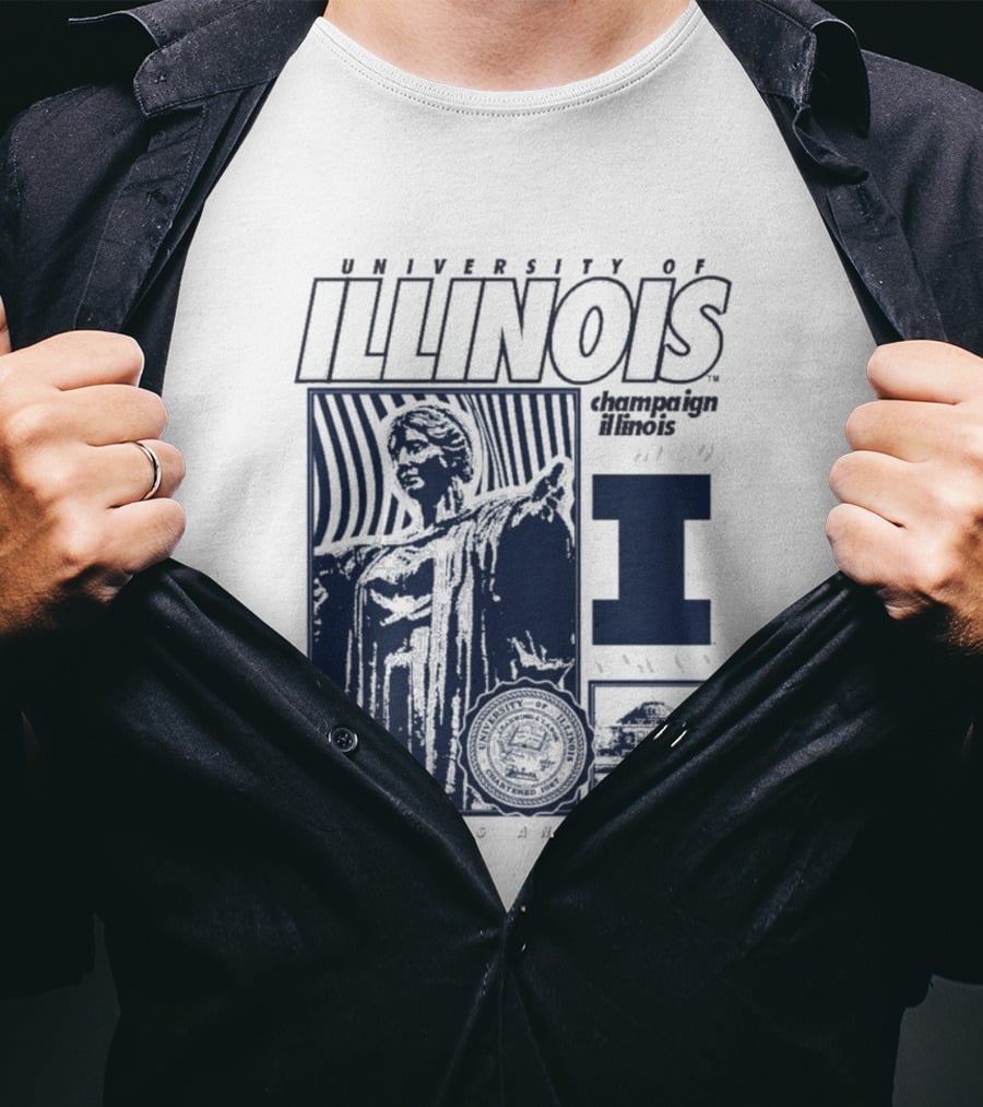 University Of Illinois Champaign Urbana Illinois Learning And Labor T-Shirt