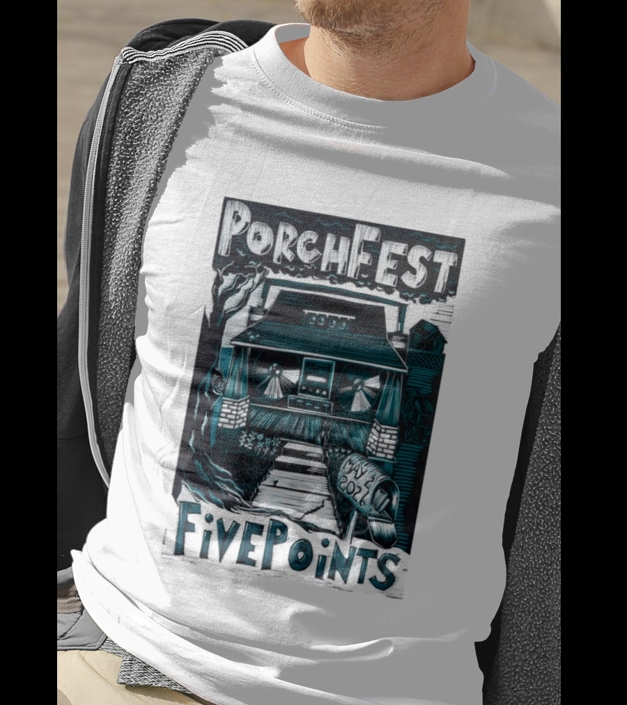 PorchFest FivePoints May 2026 Huntsville AL Music Event T-Shirt