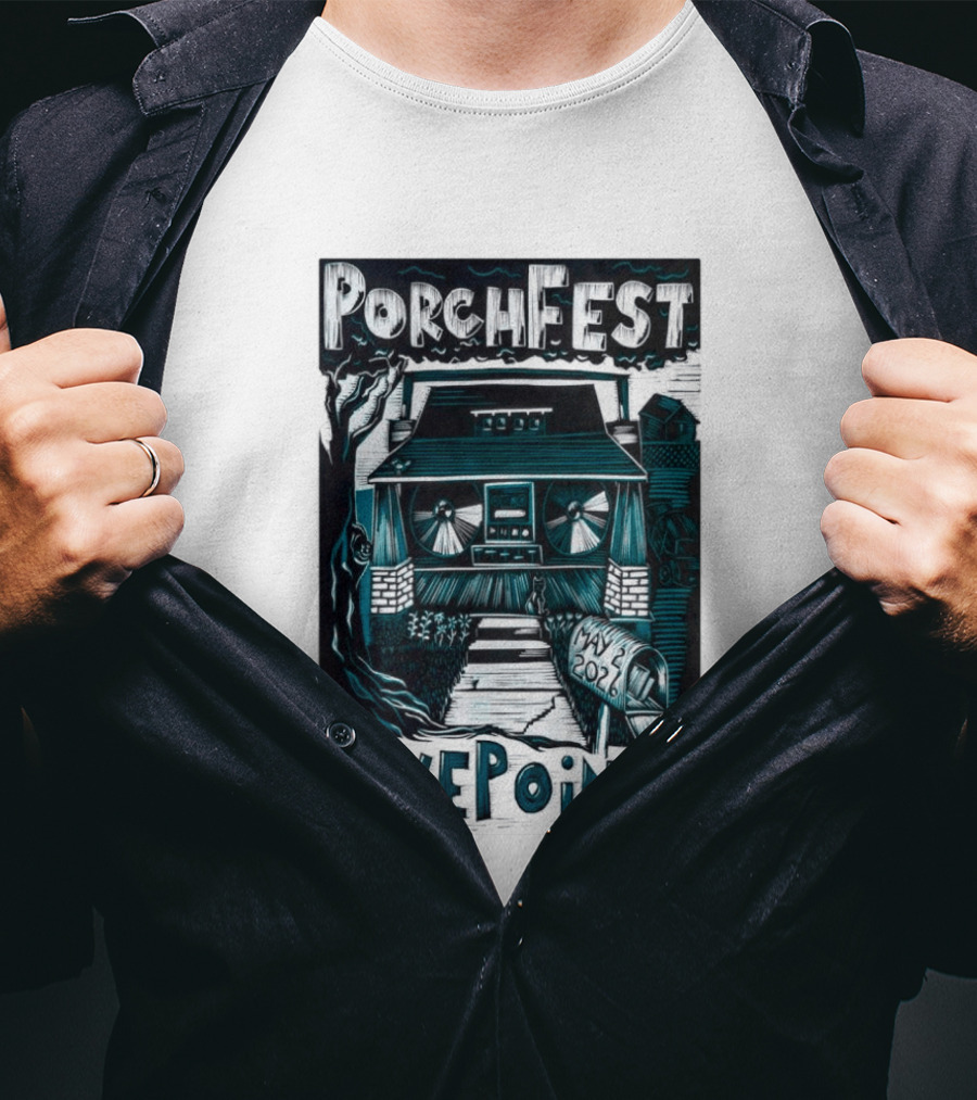 PorchFest FivePoints May 2026 Huntsville AL Music Event T-Shirt