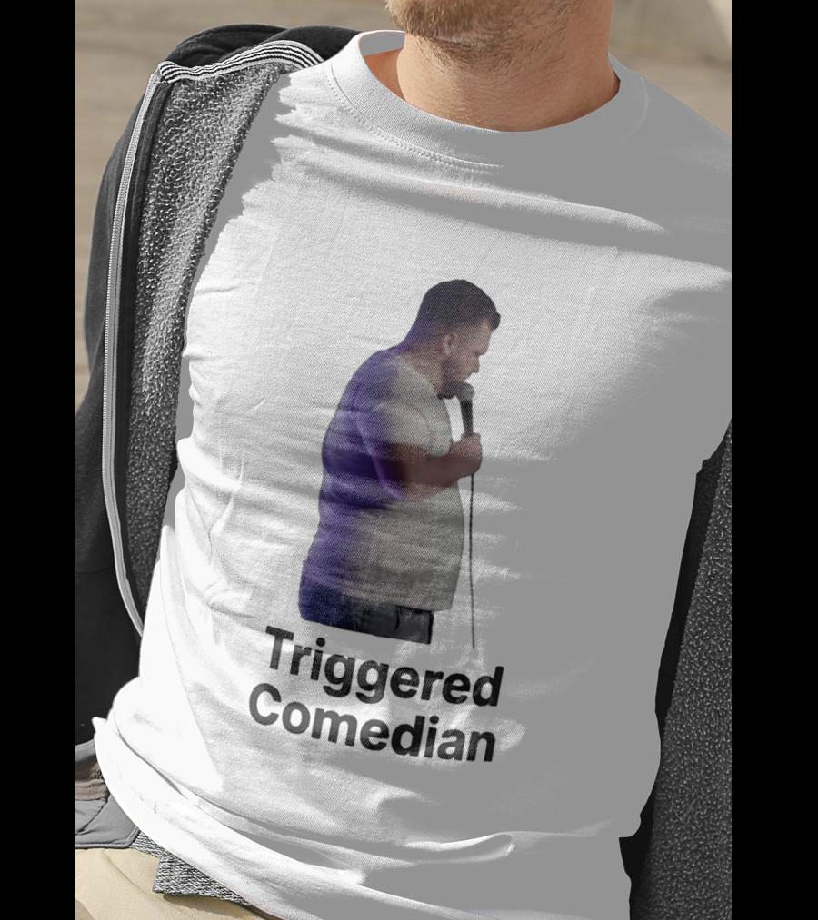 Triggered Comedian Stand Up Microphone Performance T-Shirt