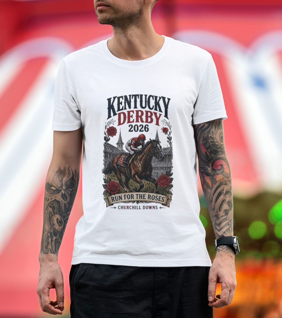 Kentucky Derby 2026 Run For The Roses Churchill Downs T-Shirt