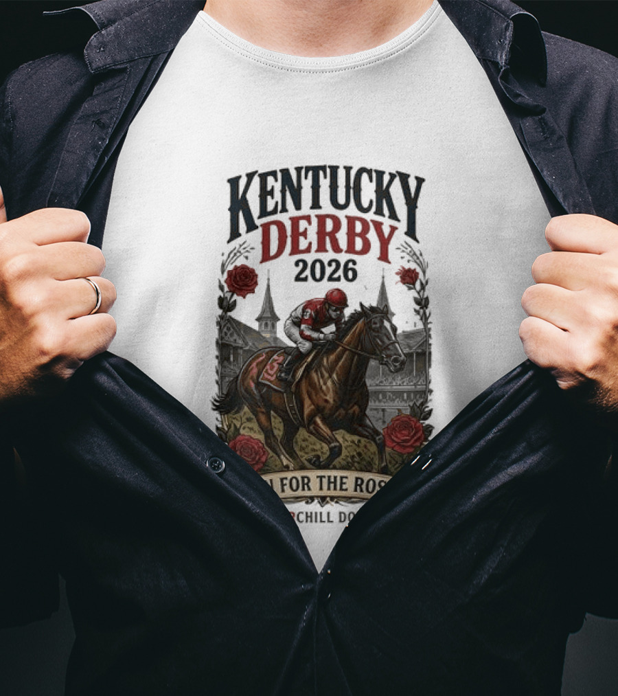 Kentucky Derby 2026 Run For The Roses Churchill Downs T-Shirt