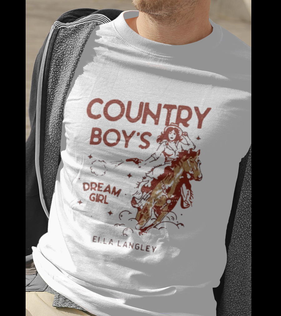 Ella Langley Country Boy's Dream Girl 2026 Riding Horseback Adventure T-Shirt
