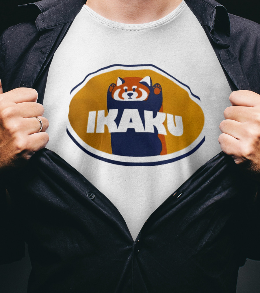Graniph Ikaku Cartoon Red Panda T-Shirt