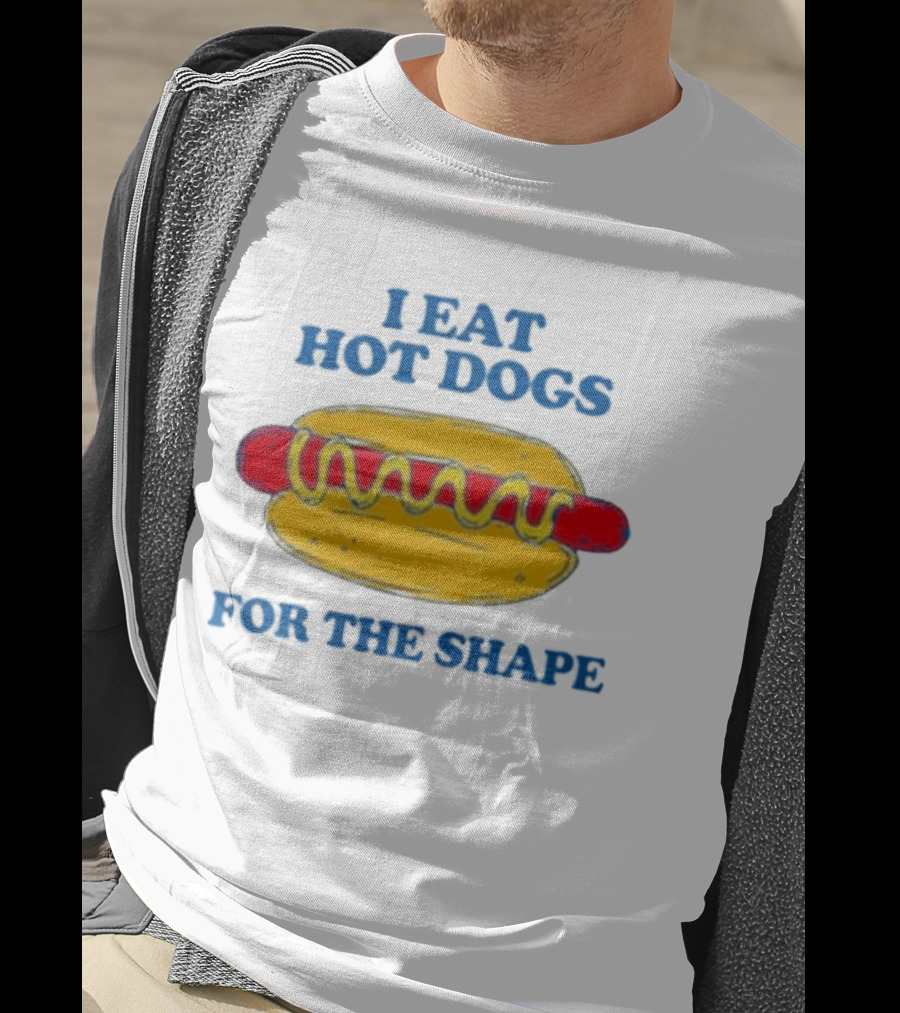 I Eat Hot Dogs For The Shape Yellow And Red Hot Dog T-Shirt