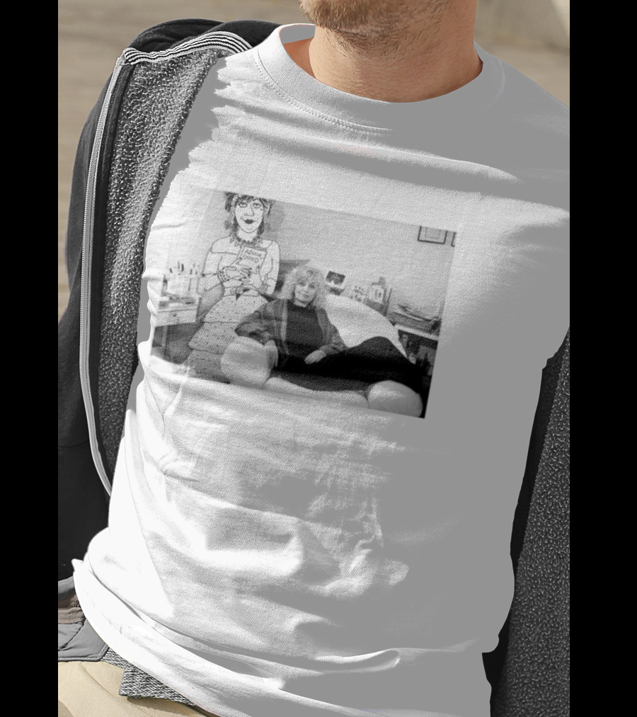 Nicole Hollander With Iconic Advice Lady Cartoon T-Shirt