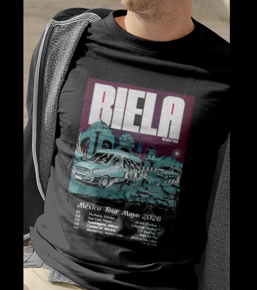 Biela Mexico Tour Mayo 2026 Monterrey Guadalajara Ciudad De Mexico T-Shirt