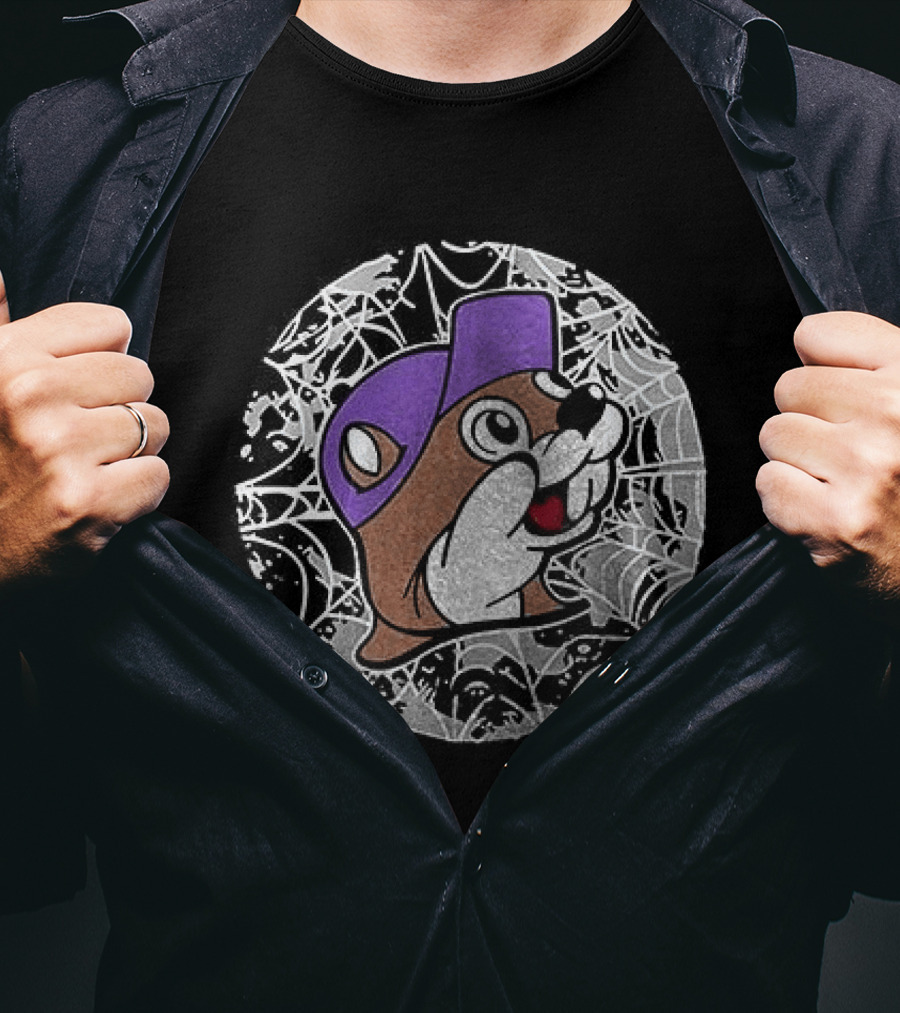 Buc Ee's Halloween Purple Hat T-Shirt