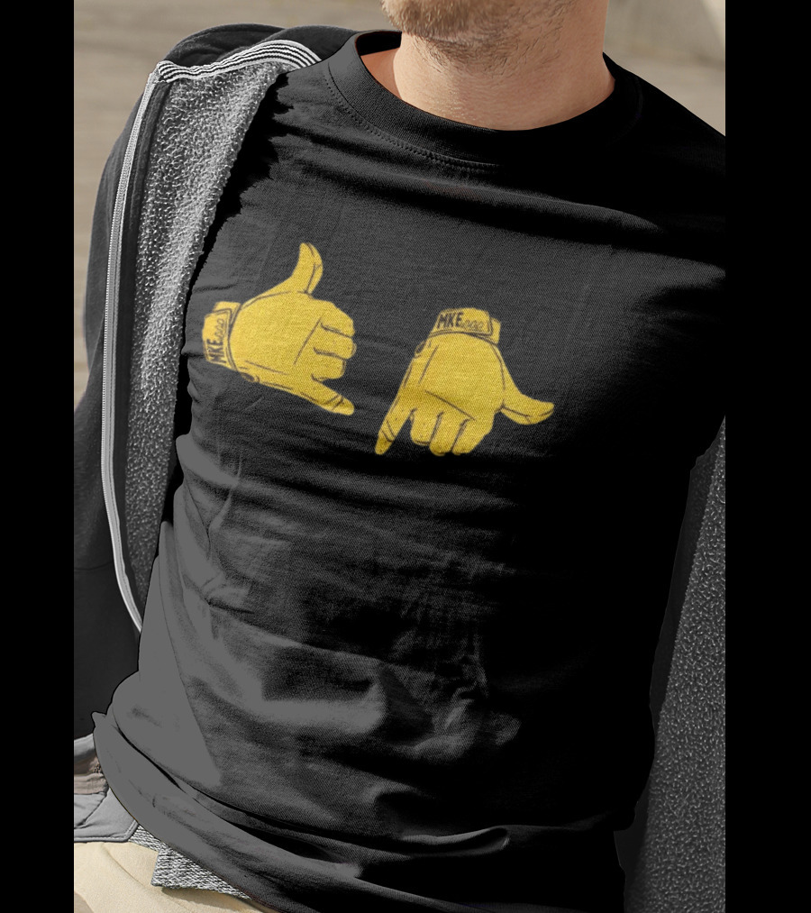 Call Ended Hands MKE Milwaukee Brewers Baseball T-Shirt