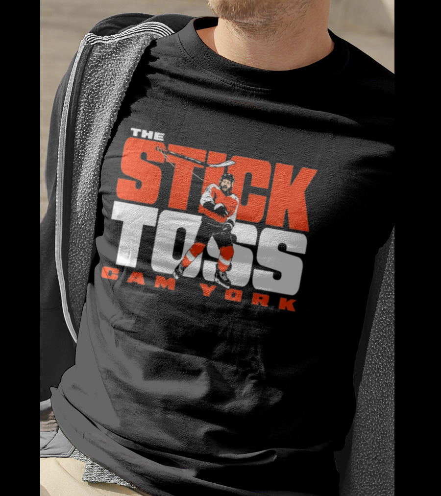 Cam York The Stick Toss Philadelphia Flyers Hockey NHL 2026 T-Shirt