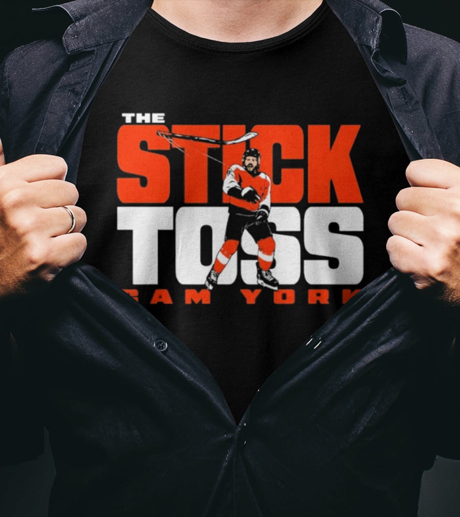 Cam York The Stick Toss Philadelphia Flyers Hockey NHL 2026 T-Shirt