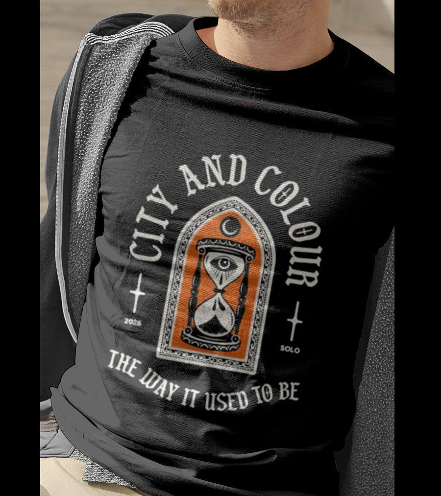 City And Colour Solo 2026 Tour The Way It Used To Be Hourglass Crescent Moon T-Shirt