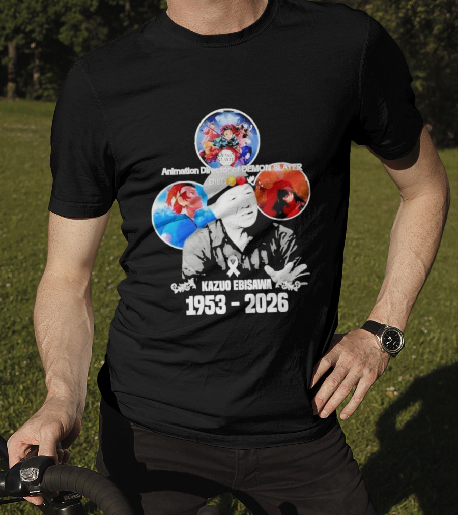Kazuo Ebisawa 1953 2026 Animation Director Of Manga Slayer Died T-Shirt