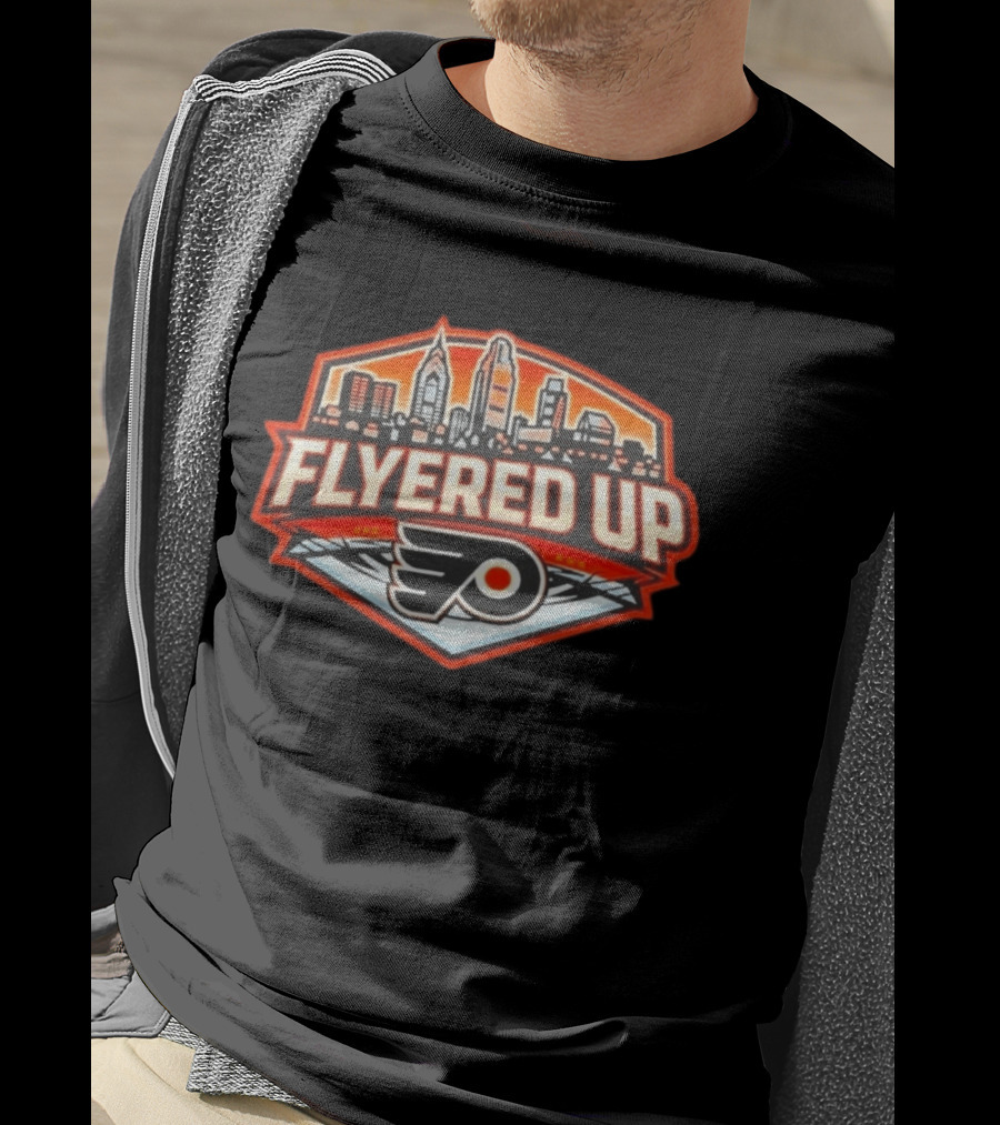 Flyered Up Philadelphia Flyers Skyline T-Shirt