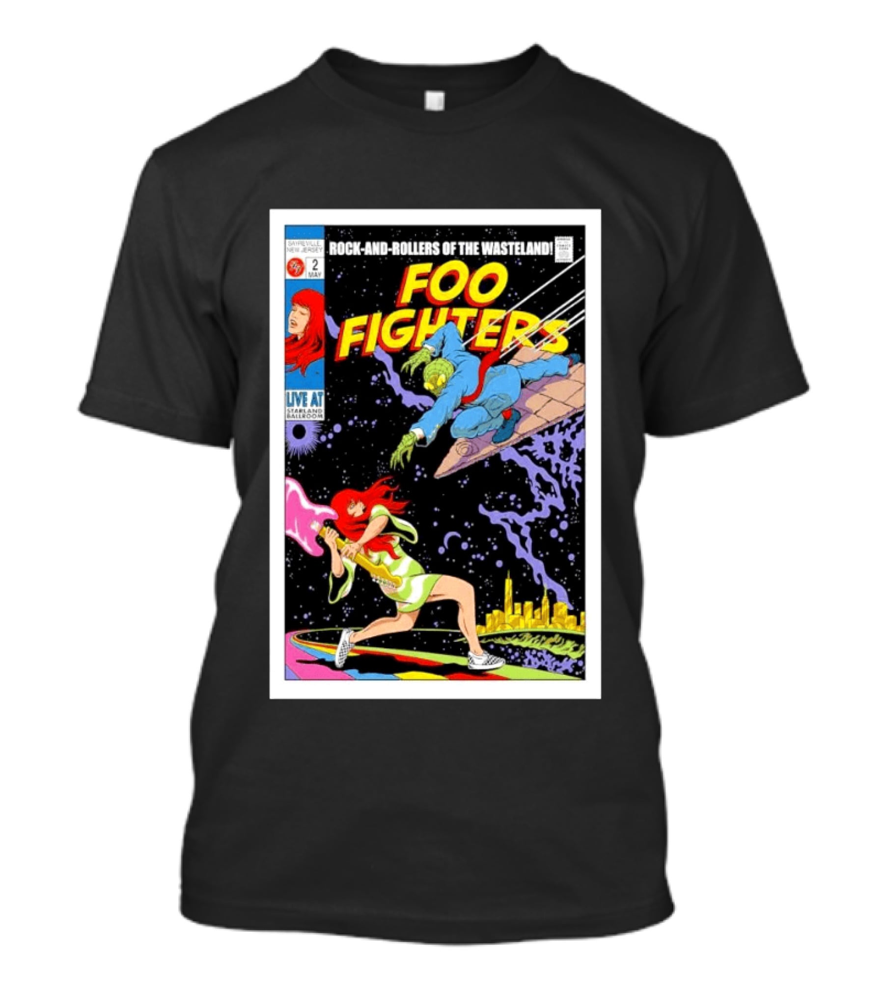 Foo Fighters Rock And Rollers Of The Wasteland Sayreville New Jersey Starland Ballroom May 2 2026 T-Shirt