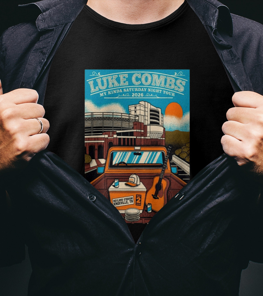 Luke Combs My Kinda Saturday Night Tour 2026 Neyland Stadium Knoxville TN May 02 T-Shirt