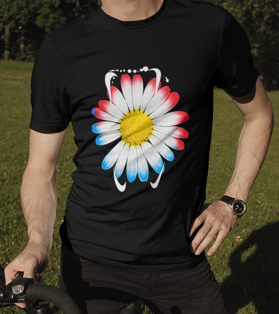 G Dragon Daisy Red Blue Petals T-Shirt