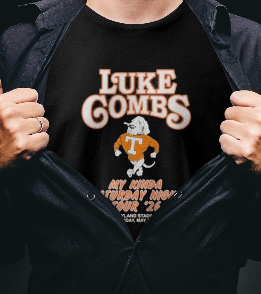 Luke Combs My Kinda Saturday Night Tour '26 Neyland Knoxville Tennessee May 02 T-Shirt