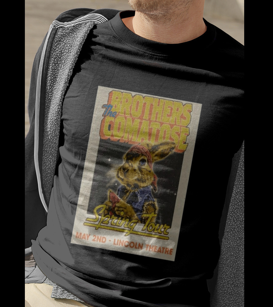Brothers Comatose Spring Tour May 2nd Lincoln Theatre Rabbit Bandana T-Shirt